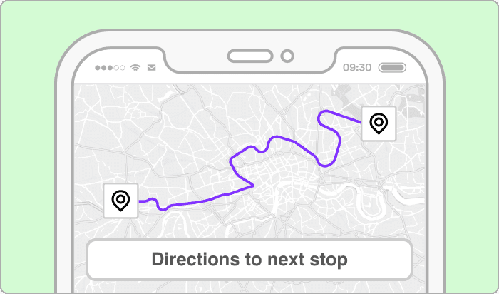 Turn-by-turn directions