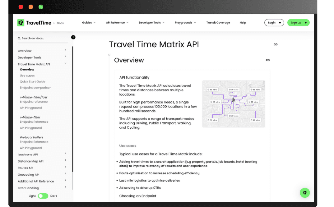 Distance Matrix API