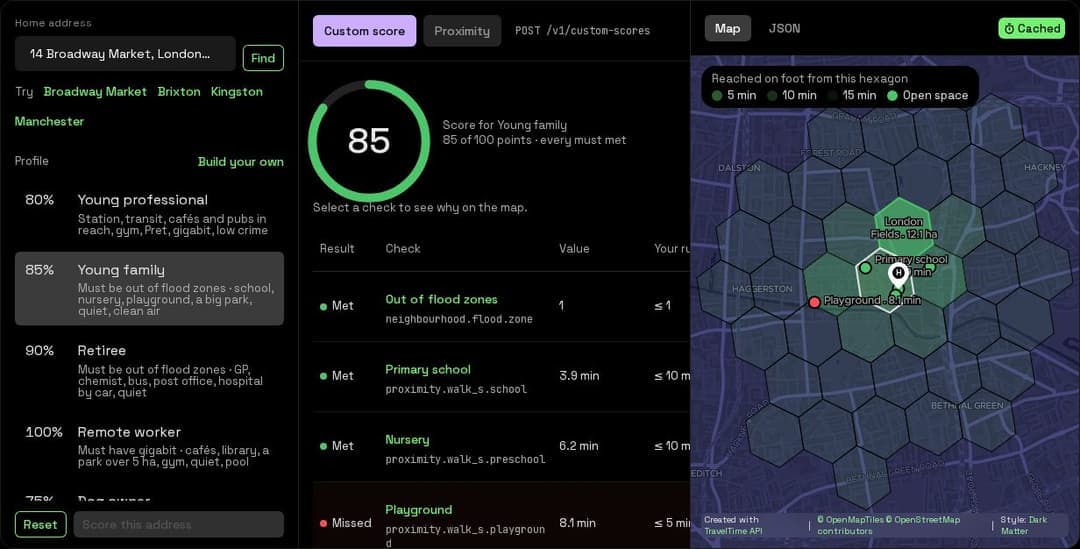Location scoring demo